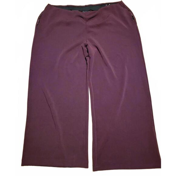 Lane Bryant‎ Burgundy High Rise Wide Leg Pant Plus Size 28 - Picture 3 of 6